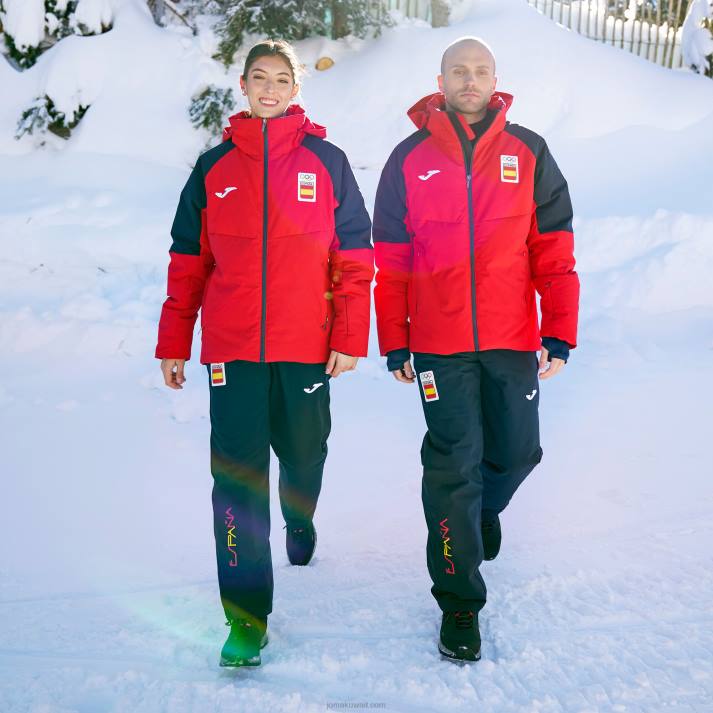 Joma 82P4R2596 أحمر anorak الترفيه اللجنة الأولمبية الإسبانية