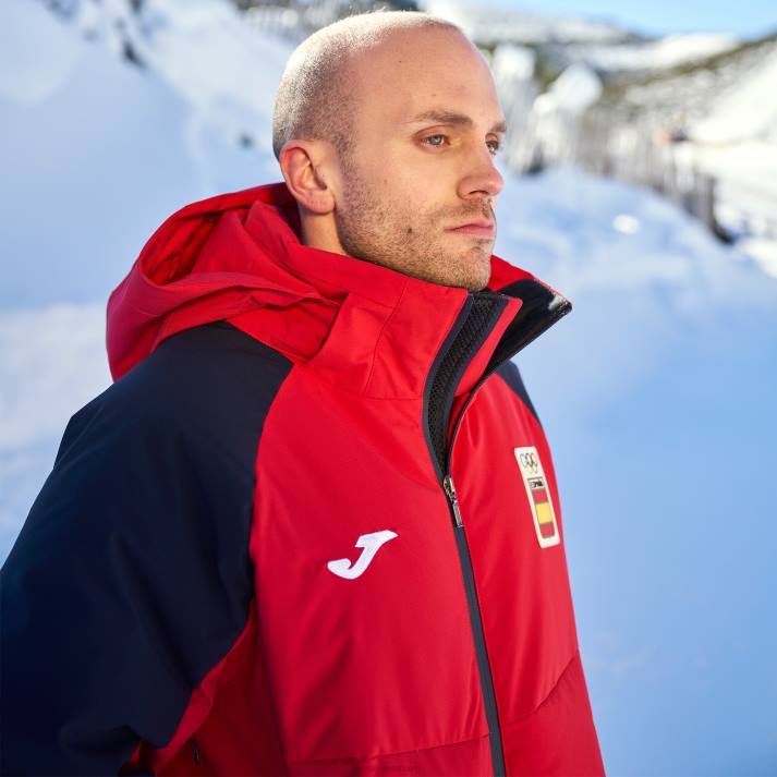 Joma 82P4R2596 أحمر anorak الترفيه اللجنة الأولمبية الإسبانية