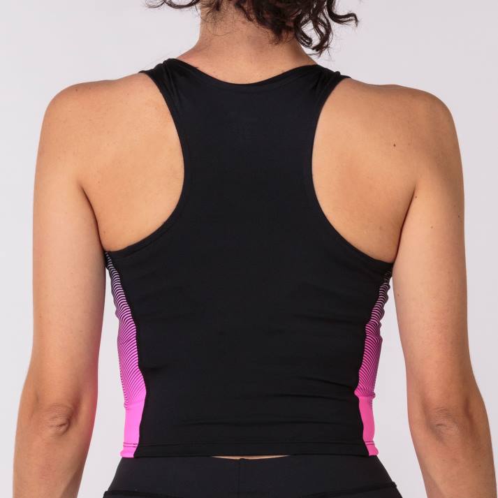 Joma 82P4R2598 أسود أبيض وردي فلوري النخبة أعلى الخزان السابع نحيف