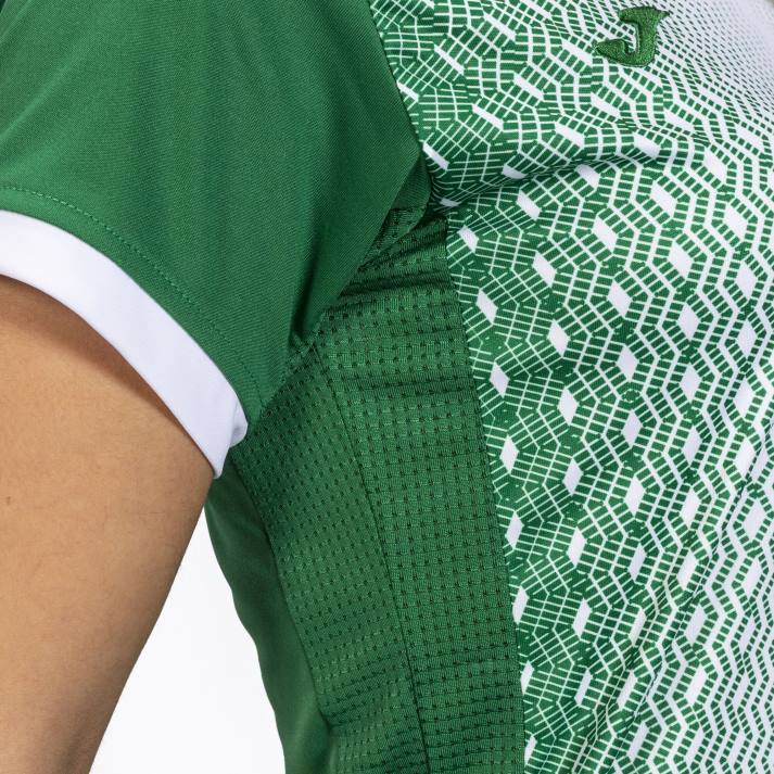 Joma 82P4R2602 أبيض أخضر قميص بأكمام قصيرة سوبر نوفا نحيف