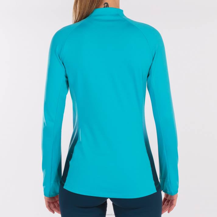 Joma 82P4R2608 الفلورسنت الفيروز الأزرق الداكن قميص من النوع الثقيل النخبة السابع نحيف