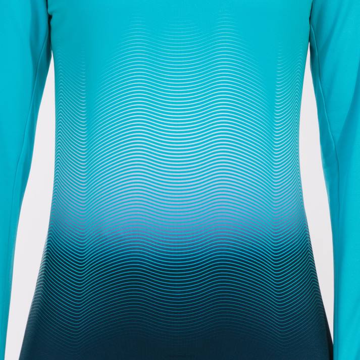 Joma 82P4R2608 الفلورسنت الفيروز الأزرق الداكن قميص من النوع الثقيل النخبة السابع نحيف