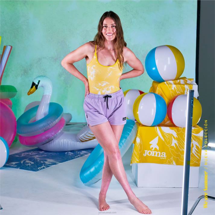 Joma 82P4R2618 أصفر ملابس السباحة سانتا مونيكا نحيف