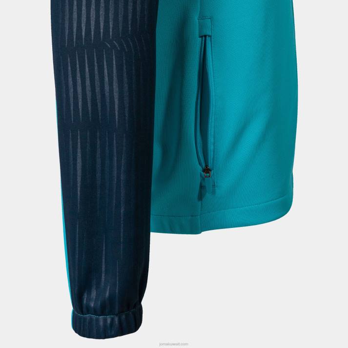 Joma 82P4R2620 الفلورسنت الفيروز الأزرق الداكن سترة مونتريال نحيف