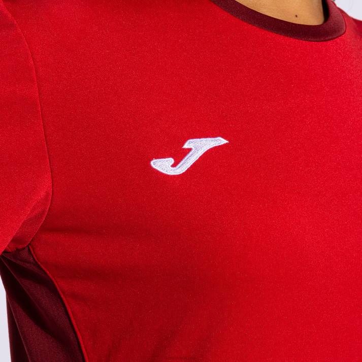 Joma 82P4R2624 أحمر قميص قصير الأكمام الفائز الثاني نحيف