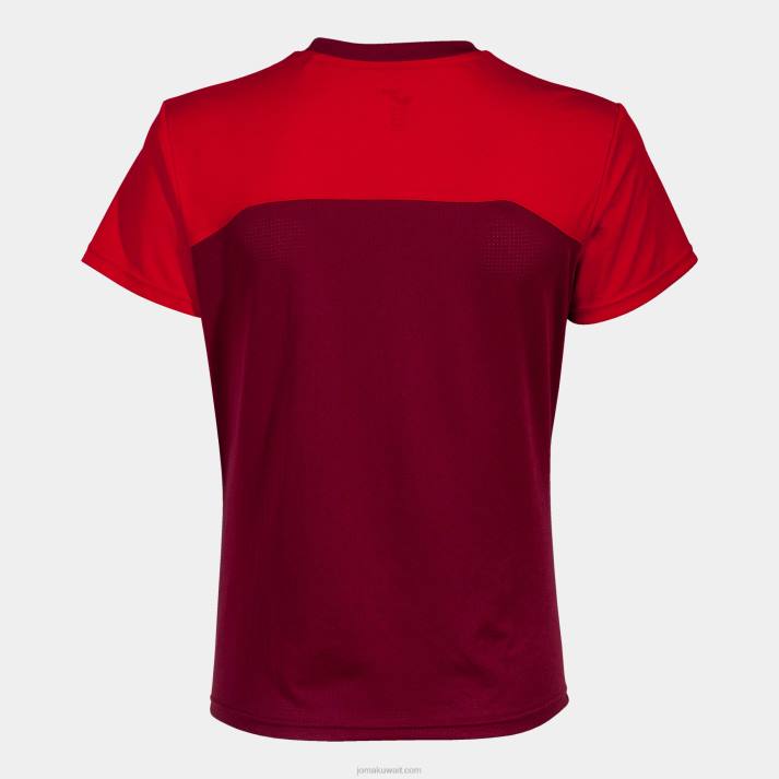 Joma 82P4R2624 أحمر قميص قصير الأكمام الفائز الثاني نحيف