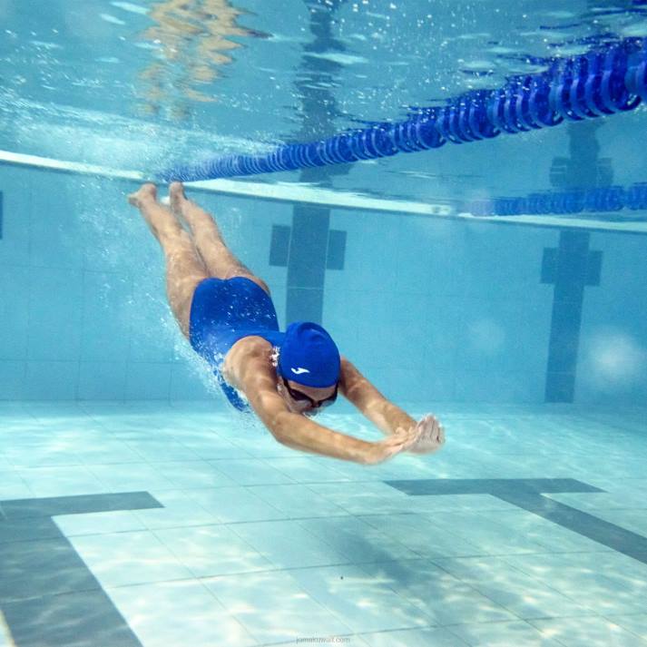 Joma 82P4R2647 الأزرق الملكي سبلاش ملابس السباحة نحيف