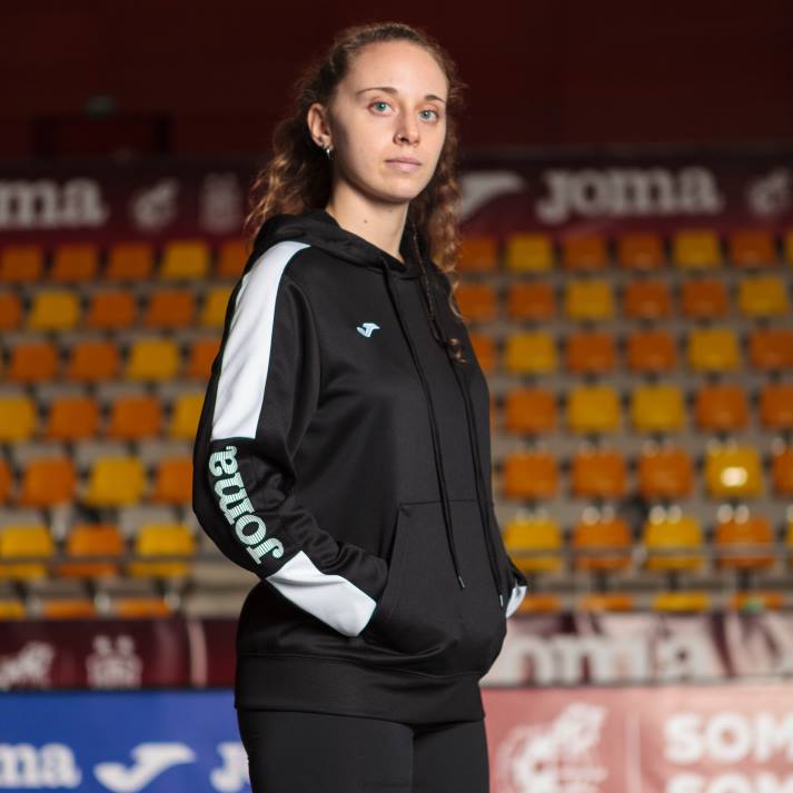 Joma 82P4R2648 أسود أبيض بطولة سترة مقنعين الرابع نحيف