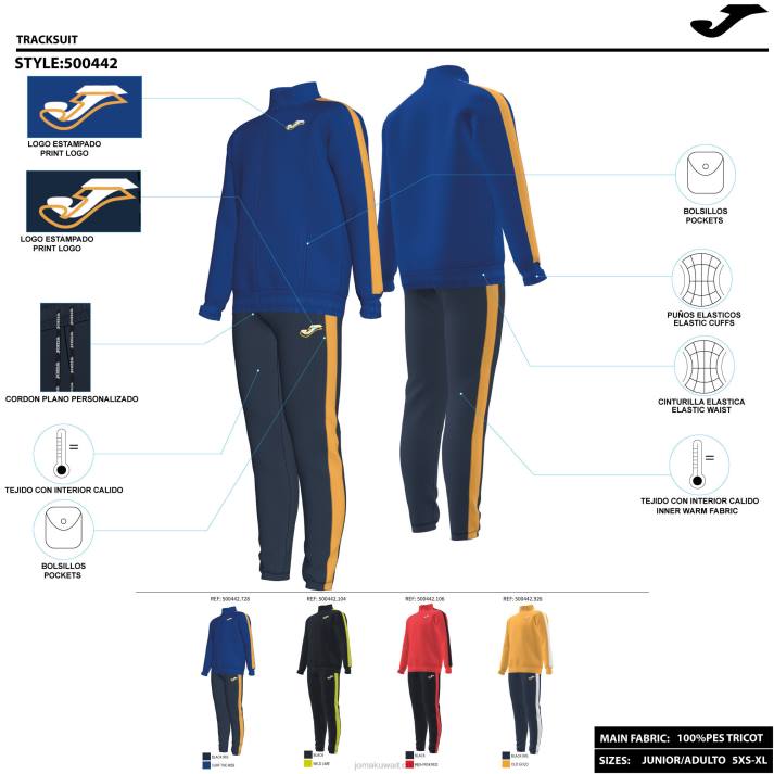 Joma 82P4R2687 الجير الأسود فتى رياضية توأم