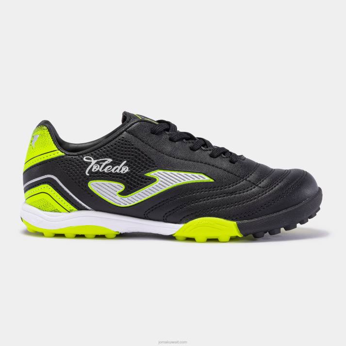 Joma 82P4R2697 أسود حذاء كرة القدم توليدو 22 تيرف جونيور