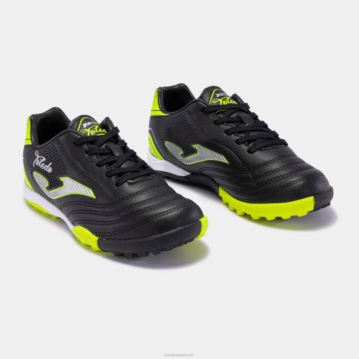 Joma 82P4R2697 أسود حذاء كرة القدم توليدو 22 تيرف جونيور