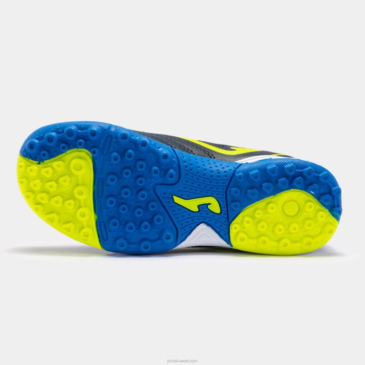 Joma 82P4R2699 الأزرق الداكن والأصفر حذاء كرة الصالات توليدو جونيور 23 للناشئين داخل المباني