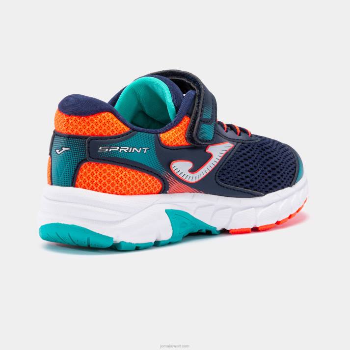 Joma 82P4R2700 الأزرق الداكن الأحمر حذاء الجري j.sprint jr 23 جونيور