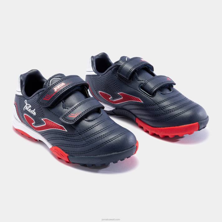 Joma 82P4R2712 الأزرق الداكن حذاء كرة القدم توليدو 22 تيرف جونيور