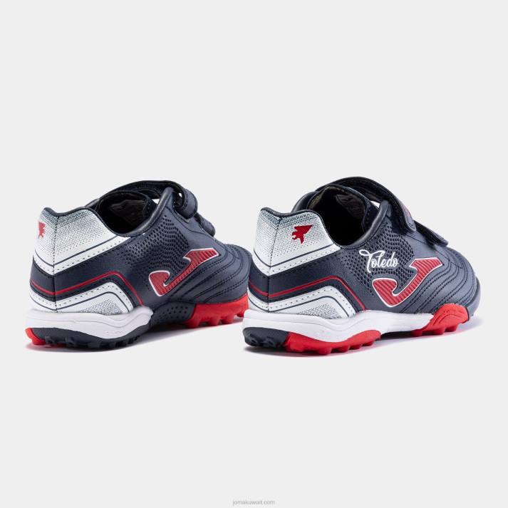 Joma 82P4R2712 الأزرق الداكن حذاء كرة القدم توليدو 22 تيرف جونيور