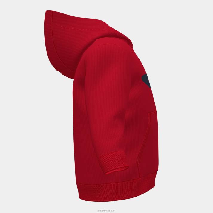 Joma 82P4R2716 أحمر سترة مقنعين صغار الأسد