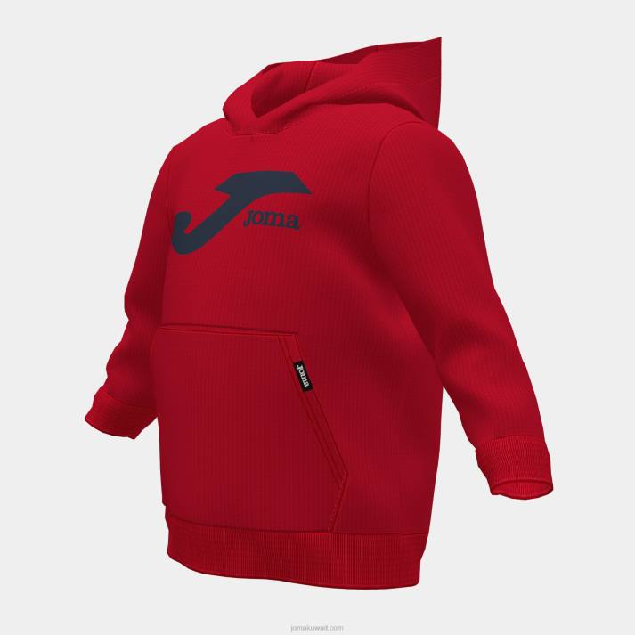 Joma 82P4R2716 أحمر سترة مقنعين صغار الأسد