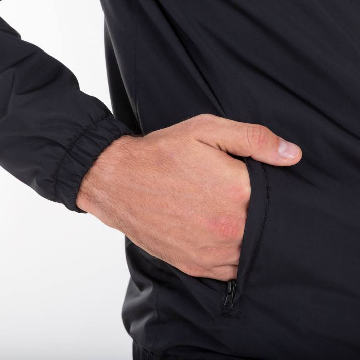 Joma 82P4R271 أسود رمادي غامق طاقم سترة المطر رابعا رجال