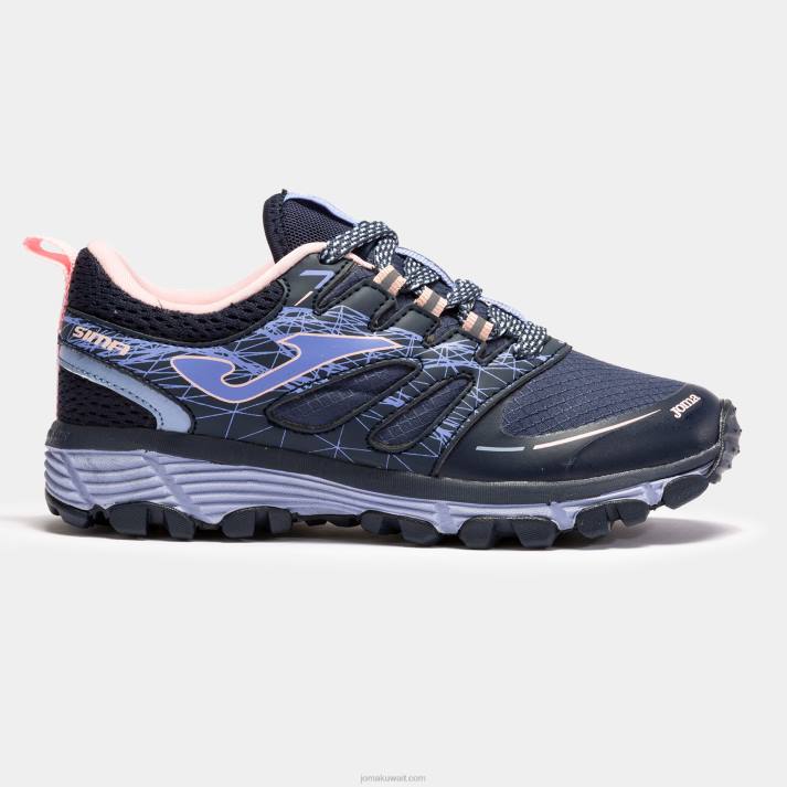 Joma 82P4R2730 الأزرق الداكن الوردي حذاء الجري الجري سيما جونيور 23 جونيور