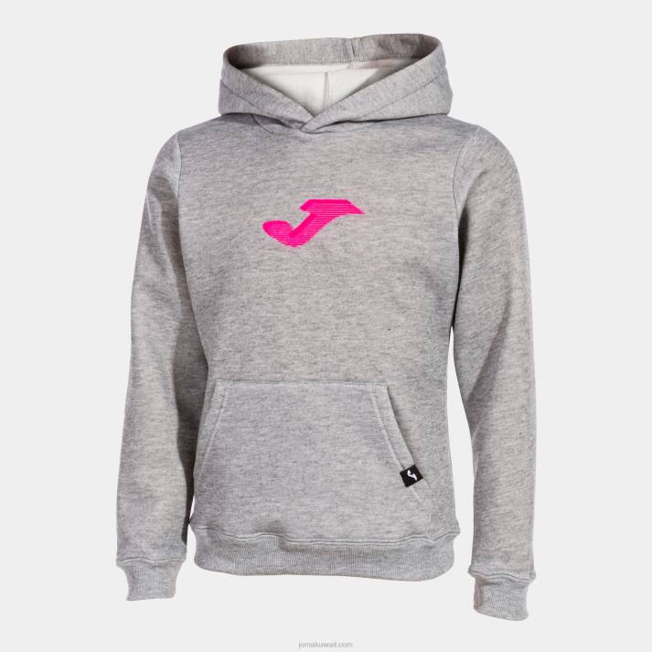 Joma 82P4R2745 مزيج الرمادي سترة فتاة مقنعين الأسد