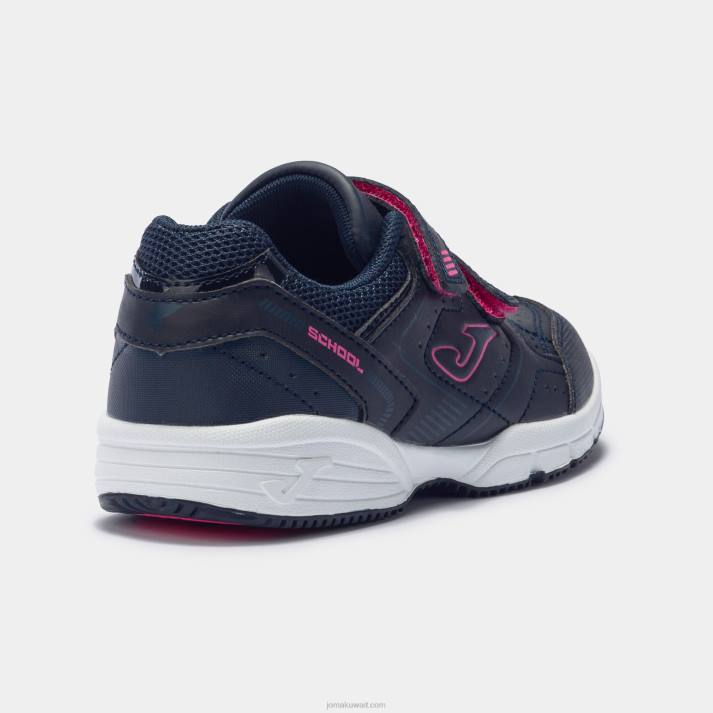 Joma 82P4R2763 الفوشيه الأزرق الداكن مدرسة احذية عادية 22 صغار