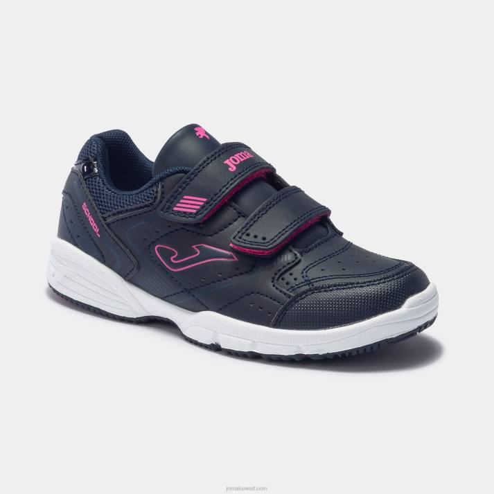 Joma 82P4R2763 الفوشيه الأزرق الداكن مدرسة احذية عادية 22 صغار