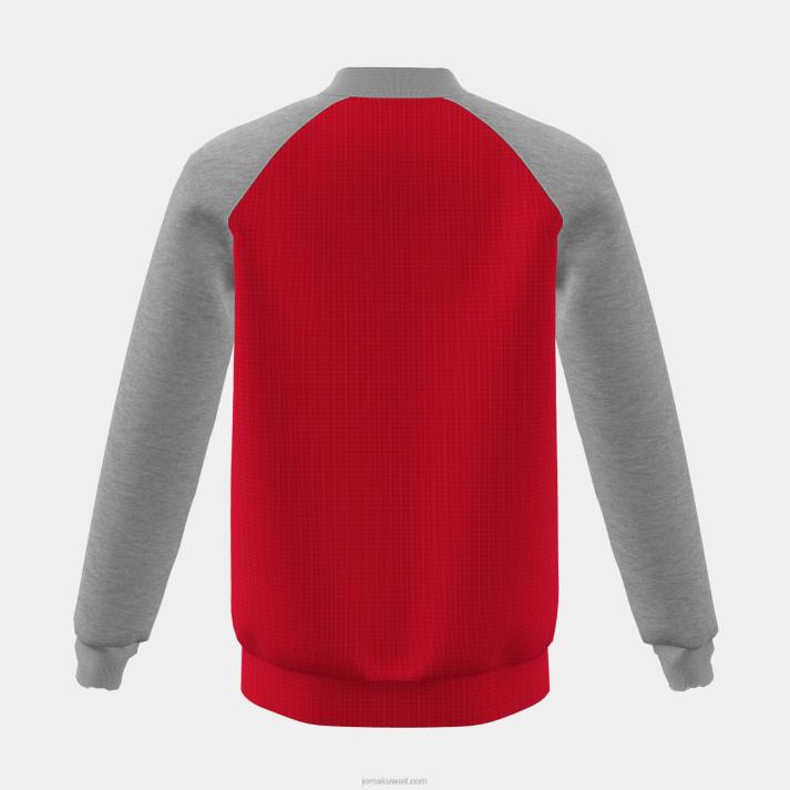 Joma 82P4R2764 مزيج أحمر رمادي قميص من النوع الثقيل صبي الأسد