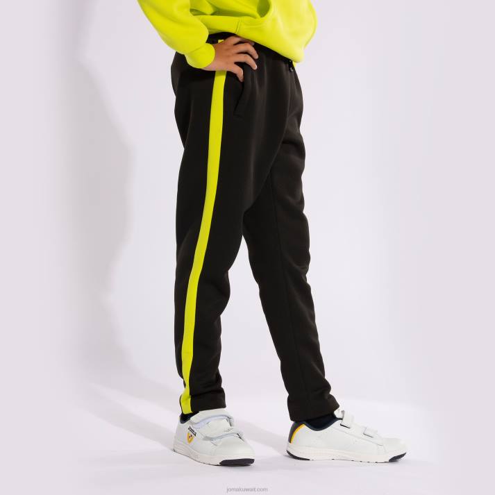 Joma 82P4R2766 الجير الأسود ينغز السراويل الصبي شريطية