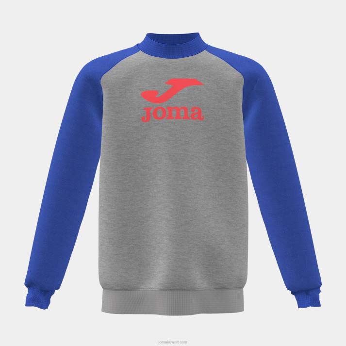 Joma 82P4R2770 مزيج رمادي أزرق قميص من النوع الثقيل صبي الأسد