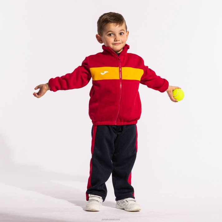 Joma 82P4R2771 أحمر أزرق كحلي بدلة رياضية صغار شريط