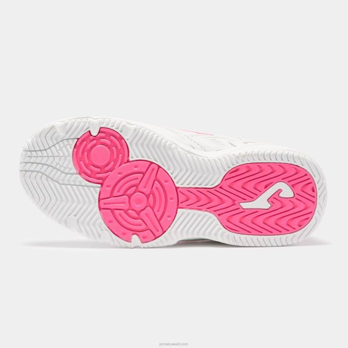 Joma 82P4R2774 الفوشيه الأبيض مدرسة احذية عادية 21 صغار