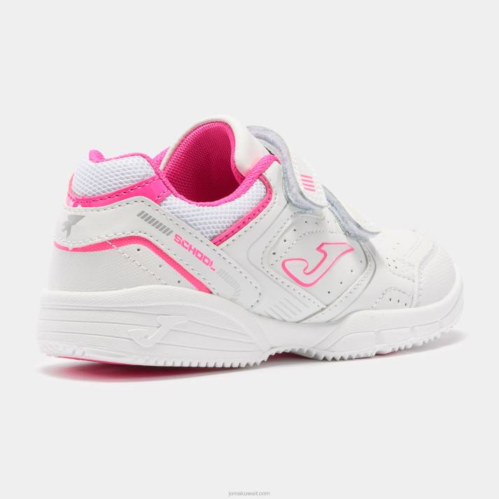 Joma 82P4R2774 الفوشيه الأبيض مدرسة احذية عادية 21 صغار