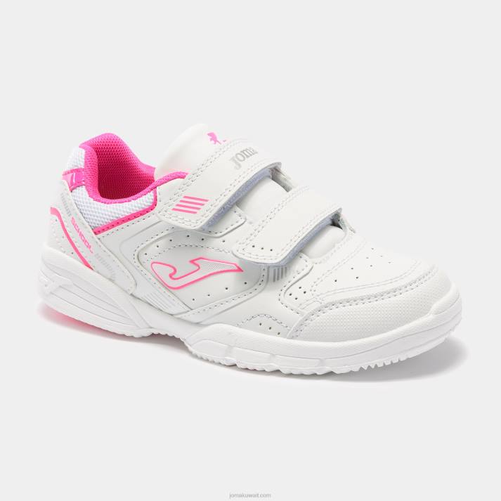 Joma 82P4R2774 الفوشيه الأبيض مدرسة احذية عادية 21 صغار