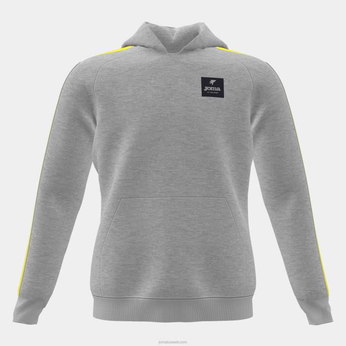 Joma 82P4R2782 مزيج الجير الرمادي سترة صغار مقنعين