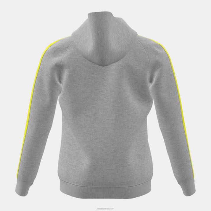 Joma 82P4R2782 مزيج الجير الرمادي سترة صغار مقنعين