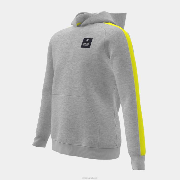 Joma 82P4R2782 مزيج الجير الرمادي سترة صغار مقنعين