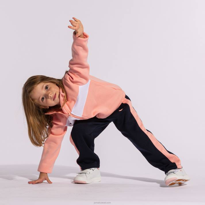 Joma 82P4R2788 الوردي الأزرق الداكن بدلة رياضية صغار شريط