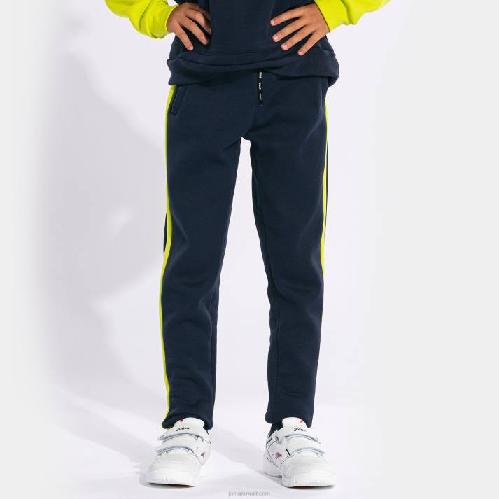 Joma 82P4R2794 الجير الأزرق الداكن ينغز السراويل الصبي شريطية