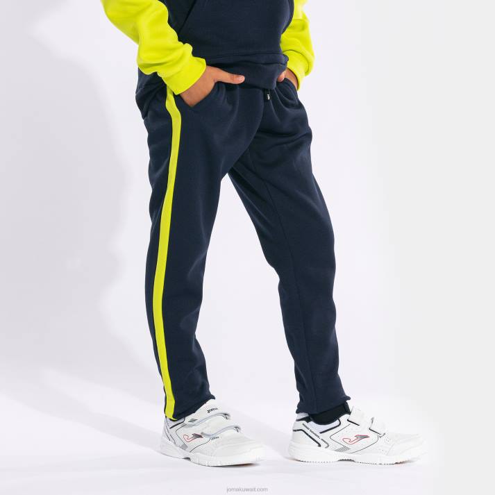 Joma 82P4R2794 الجير الأزرق الداكن ينغز السراويل الصبي شريطية