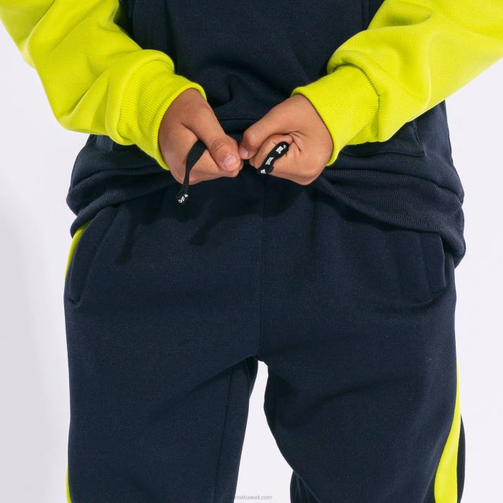 Joma 82P4R2794 الجير الأزرق الداكن ينغز السراويل الصبي شريطية