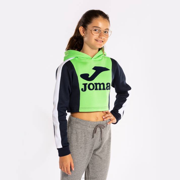 Joma 82P4R2805 أخضر كحلي مقنع سترة فتاة بارك