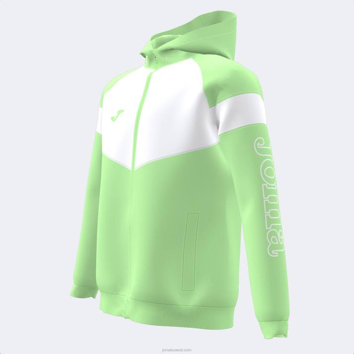 Joma 82P4R2806 أخضر مقنع سترة فتاة بارك