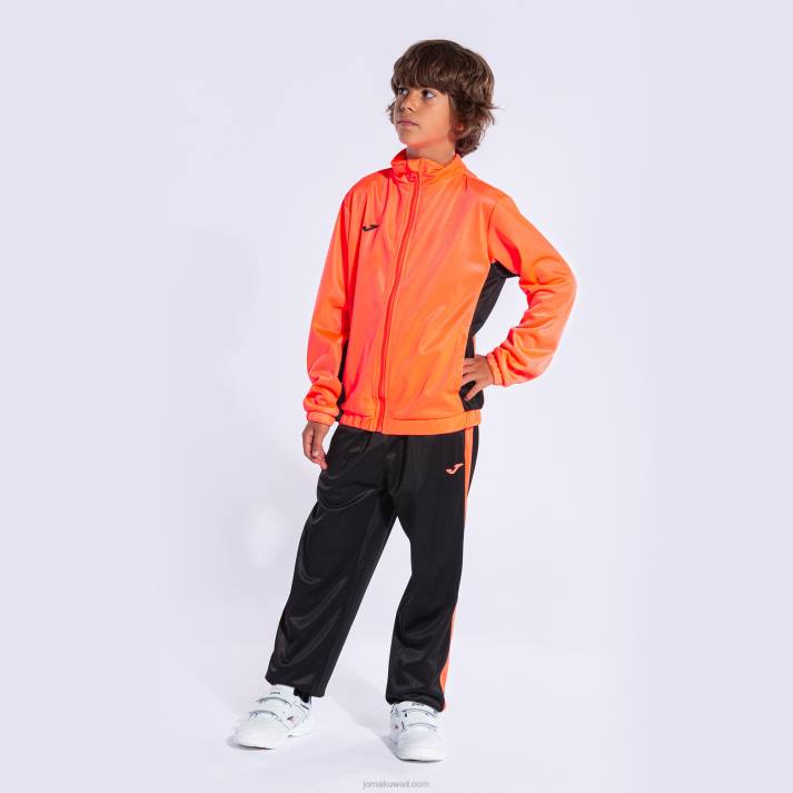 Joma 82P4R2807 نيون المرجان الأسود فتى رياضية توأم