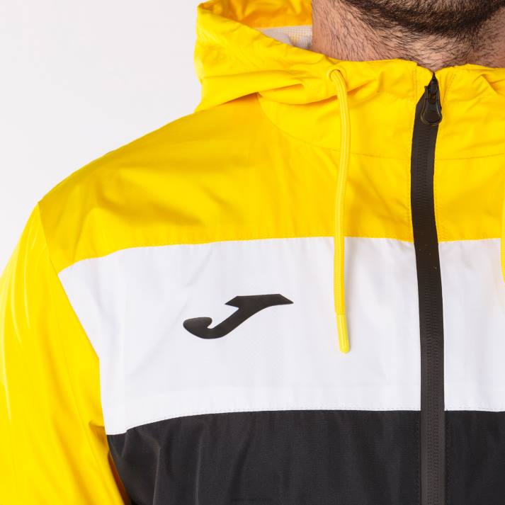 Joma 82P4R280 أصفر مسود طاقم سترة المطر رابعا رجال