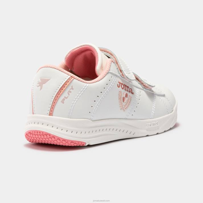 Joma 82P4R2815 وردي أبيض الاحذية الكاجوال تلعب 22 صغار