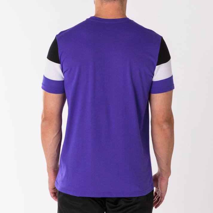 Joma 82P4R2843 أسود أرجواني قميص بأكمام قصيرة طاقم رابعا رجال