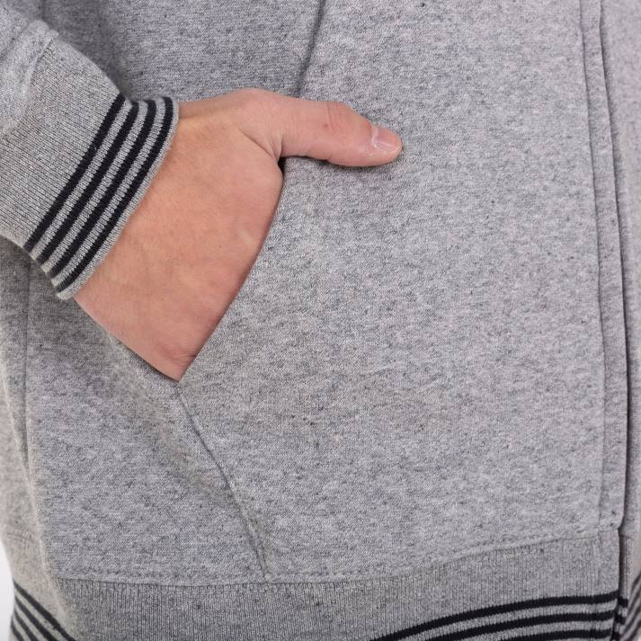 Joma 82P4R2852 مزيج الرمادي سترة مقنعين في الحرم الجامعي ثالثا رجال