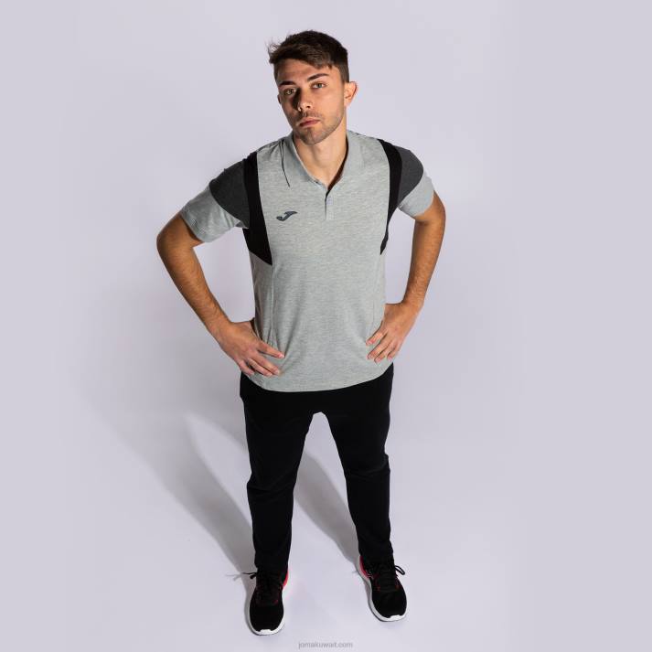 Joma 82P4R2862 مزيج الرمادي قميص بولو بأكمام قصيرة كونفورت III رجال