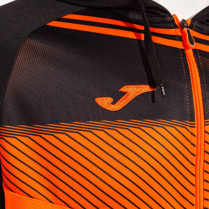 Joma 82P4R2875 برتقالي أسود سوبر نوفا II سترة مقنعين رجال