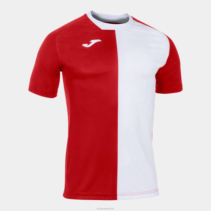 Joma 82P4R2882 احمر ابيض قميص مدينة كم قصير رجال